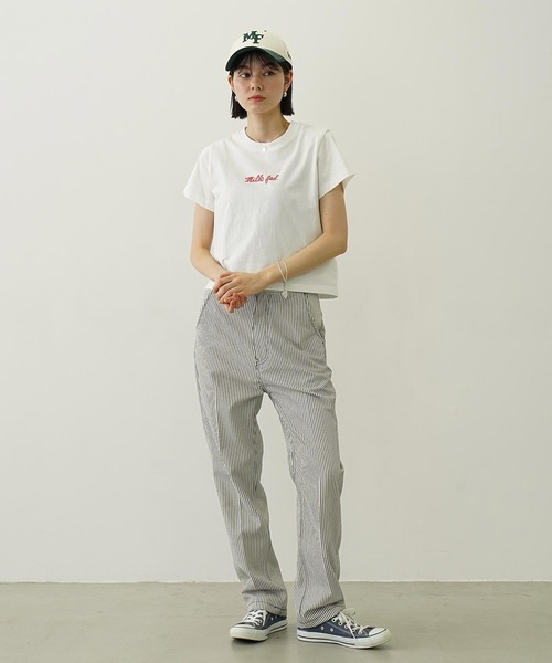 MILKFED.(ミルクフェド)の「ICING LOGO COMPACT S/S TEE(Tシャツ/カットソー・レディース・レッド/ブラウン/ホワイト/ブラック・M/S)」の19枚目の写真