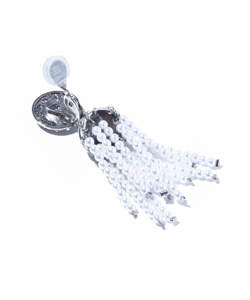 IRIS47(イリスフォーセブン)の「【IRIS 47】palace pearl fringe earring/パレス パール フリンジ イヤリング BO163(イヤリング・レディース・シルバー・FREE)」の3枚目の写真