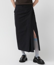 スリットスカート」に該当するスカート（ブラック/黒色系