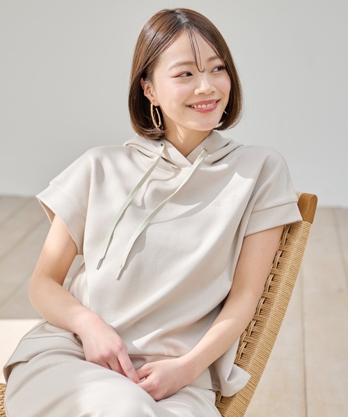 Arnold Palmer(アーノルドパーマー)の「フレンチスリーブ パーカー(パーカー・レディース・ライトグリーン/ブラック/ライトベージュ・L/M/S)」の20枚目の写真