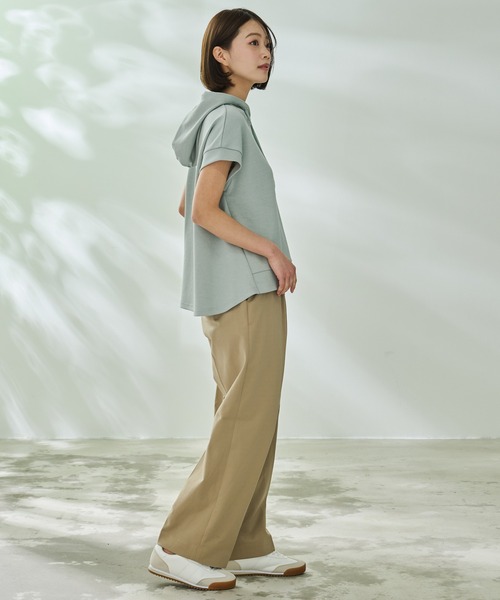 Arnold Palmer(アーノルドパーマー)の「フレンチスリーブ パーカー(パーカー・レディース・ライトグリーン/ブラック/ライトベージュ・L/M/S)」の13枚目の写真