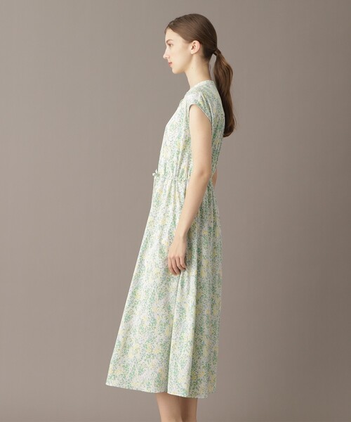 DRESSTERIOR（ドレステリア）の「【ポケット付き/花柄】フラワープリントフレンチスリーブワンピ（ワンピース・レディース・スモーキーグリーン系1/ブルー系・34/36/38）」の11枚目の写真