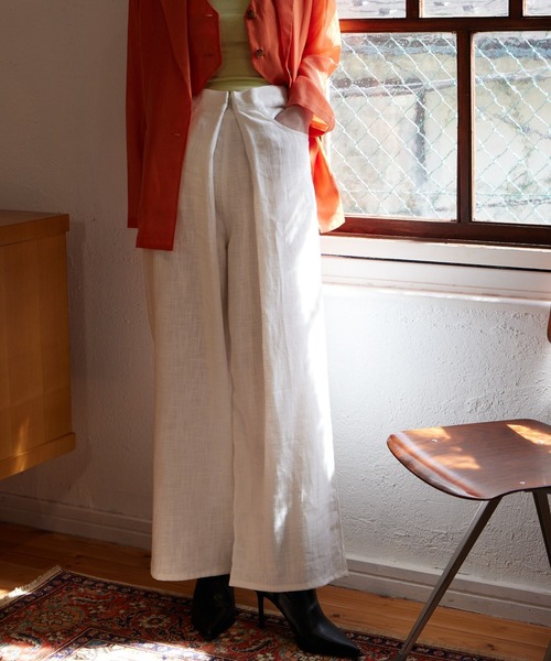 Muel Chic(ミュエルシック)の「Citrus pants シトラスパンツ(その他パンツ・レディース・アイボリー系/ホワイト/ブラック・FREE)」の18枚目の写真