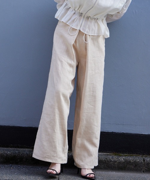 Muel Chic(ミュエルシック)の「Citrus pants シトラスパンツ(その他パンツ・レディース・アイボリー系/ホワイト/ブラック・FREE)」の4枚目の写真