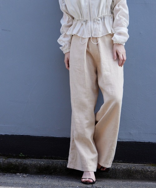 Muel Chic(ミュエルシック)の「Citrus pants シトラスパンツ(その他パンツ・レディース・アイボリー系/ホワイト/ブラック・FREE)」の5枚目の写真