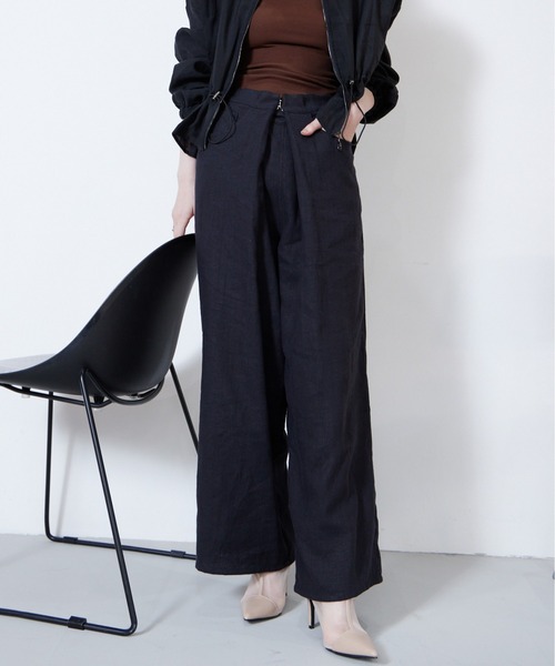 Muel Chic(ミュエルシック)の「Citrus pants シトラスパンツ(その他パンツ・レディース・アイボリー系/ホワイト/ブラック・FREE)」の14枚目の写真