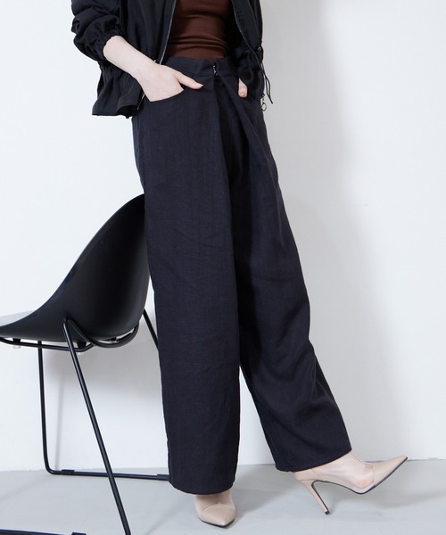 Muel Chic(ミュエルシック)の「Citrus pants シトラスパンツ(その他パンツ・レディース・アイボリー系/ホワイト/ブラック・FREE)」の15枚目の写真