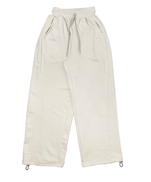 anyonemore（エニワンモア）の「サイドタック切替トレーニングパンツ（スウェットパンツ・レディース・アイボリー/グレー・FREE）」の22枚目の写真