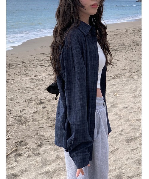 anyonemore（エニワンモア）の「サイドタック切替トレーニングパンツ（スウェットパンツ・レディース・アイボリー/グレー・FREE）」の5枚目の写真