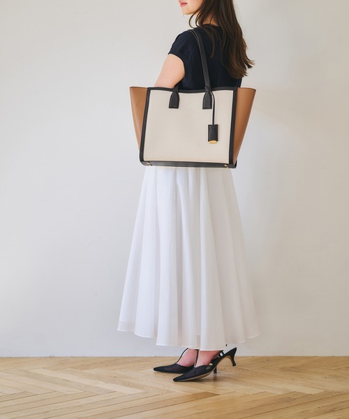 ROPE'（ロペ）の「【E'POR】I BAG Wide【通勤】【A4対応】【軽量】（トートバッグ・レディース・ブラック/ダークブラウン・FREE）」の19枚目の写真