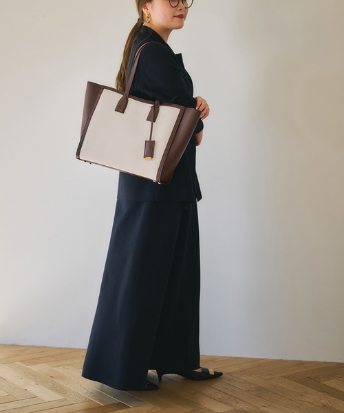 ROPE'（ロペ）の「【E'POR】I BAG Wide【通勤】【A4対応】【軽量】（トートバッグ・レディース・ブラック/ダークブラウン・FREE）」の17枚目の写真