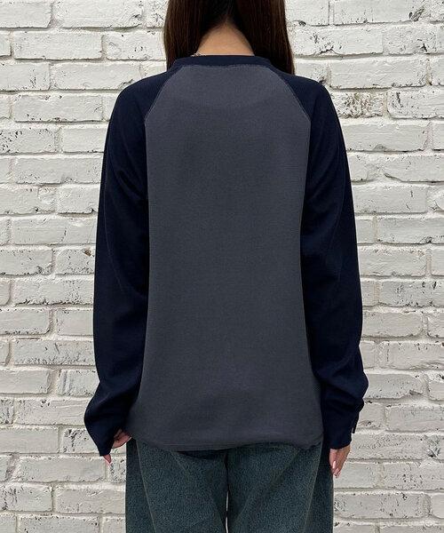 CIAOPANIC（チャオパニック）の「ワンポイント刺繍サーマルラグランロンT（Tシャツ/カットソー・レディース・ブラック/カーキ/チャコールグレー・FREE）」の20枚目の写真