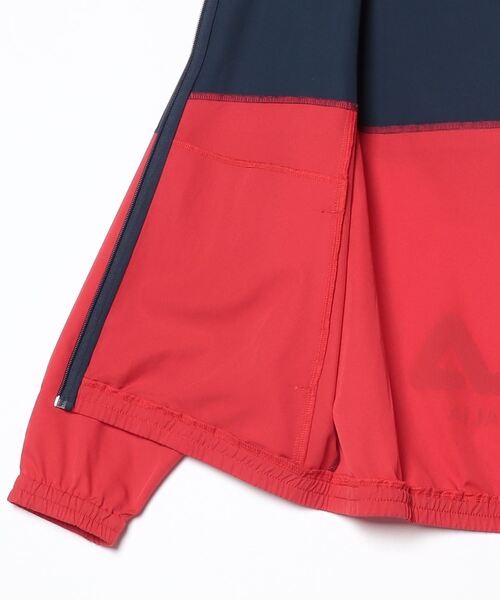 FILA（フィラ）の「【別注】フィラ FILA ストレッチクロスジャケット 限定コラボ（ナイロンジャケット・メンズ・ブラック×グリーン/ネイビー/ホワイト×ネイビー・M/L/LL/3L）」の5枚目の写真