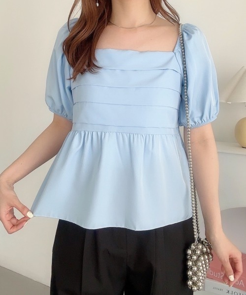 セール】パフスリーブフレアブラウス（シャツ/ブラウス）｜CLEA