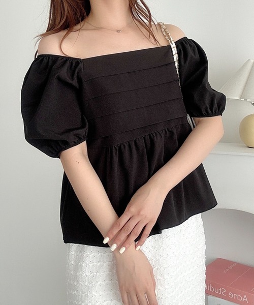 セール】パフスリーブフレアブラウス（シャツ/ブラウス）｜CLEA