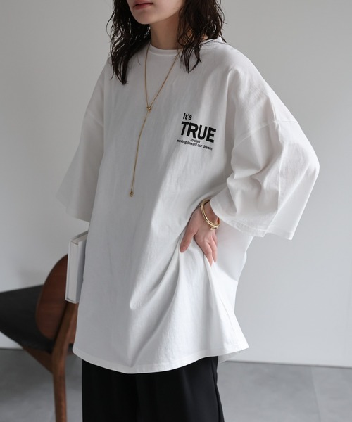 ap retro(アプレトロ)の「【選べる】BIGシルエットプリントTシャツ / オーバーサイズ / 春夏(Tシャツ/カットソー・レディース・ブラック/オフホワイト/ブラック系その他/ホワイト系その他・FREE)」の17枚目の写真