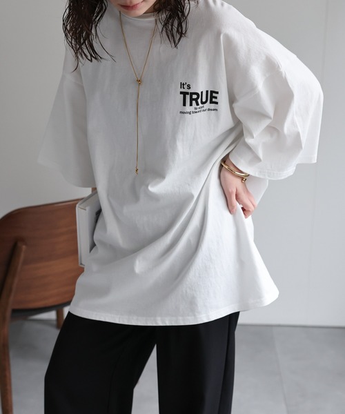 アパルトモン　R JUBILEE オーバーサイズTシャツ　アイボリー L'Appartement DEUXIEME CLASSE - R JUBILEE/アールジュビリー L