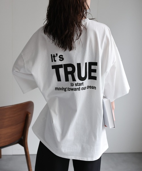 ap retro(アプレトロ)の「【選べる】BIGシルエットプリントTシャツ / オーバーサイズ / 春夏(Tシャツ/カットソー・レディース・ブラック/オフホワイト/ブラック系その他/ホワイト系その他・FREE)」の18枚目の写真
