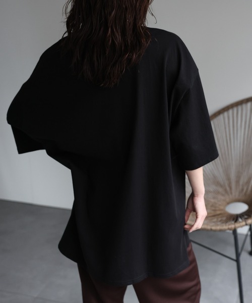 ap retro(アプレトロ)の「【選べる】BIGシルエットプリントTシャツ / オーバーサイズ / 春夏(Tシャツ/カットソー・レディース・ブラック/オフホワイト/ブラック系その他/ホワイト系その他・FREE)」の9枚目の写真