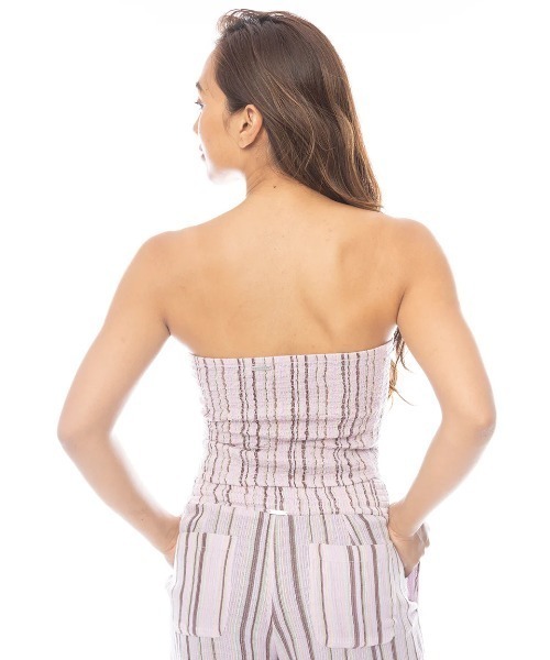 BILLABONG(ビラボン)の「BILLABONG レディース 【SUN SPELL】 KEEP IT SIMPLE SS WVN チューブトップ【2025年春夏モデル】/ビラボン総柄チューブトップ(チューブトップ・レディース・パープル系その他/マルチ・MEDIUM/SMALL)」の6枚目の写真