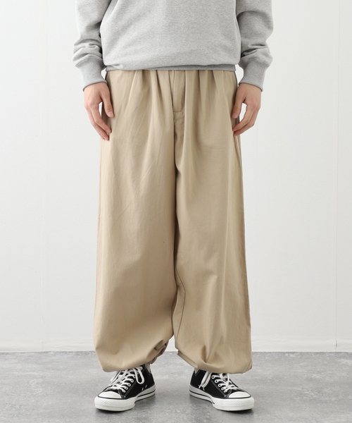 WISM(ウィズム)の「【INTODUSK / イントゥダスク】 GATHER DRAWSTRING PANT DSPI503(その他パンツ・メンズ・アイボリー・SMALL/MEDIUM)」の5枚目の写真