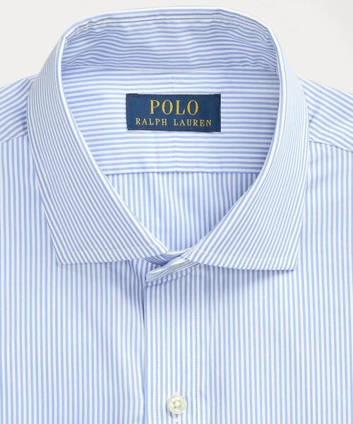 POLO RALPH LAUREN（ポロ ラルフ ローレン）の「クラシック フィット ストライプド パフォーマンス シャツ（ビジネスシャツ・メンズ・ブルー・18/67/18/45/16/23/15/23/14H23/17/45/17/23/16/45）」の6枚目の写真
