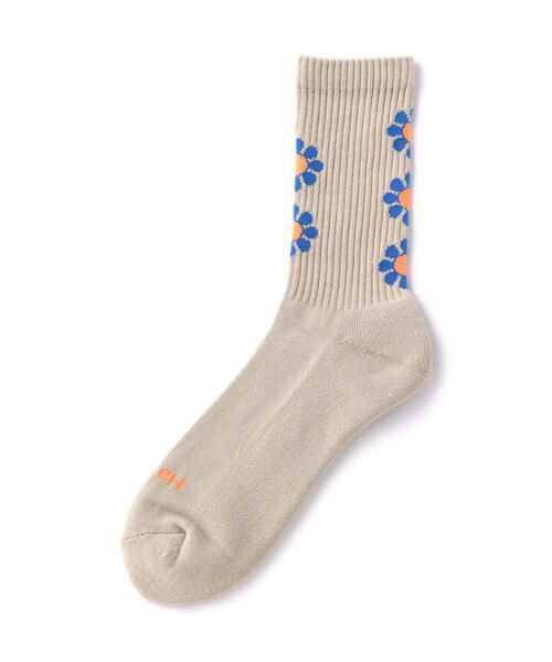ROSTER SOX（ロスターソックス）の「ROSTER SOX/ロスターソックス　PEACE SOCKS メンズ レディース（ソックス/靴下・メンズ・ホワイト/ベージュ/ナチュラル・1/2）」の5枚目の写真