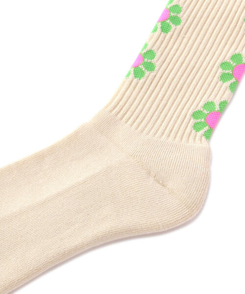ROSTER SOX（ロスターソックス）の「ROSTER SOX/ロスターソックス　PEACE SOCKS メンズ レディース（ソックス/靴下・メンズ・ホワイト/ベージュ/ナチュラル・1/2）」の7枚目の写真