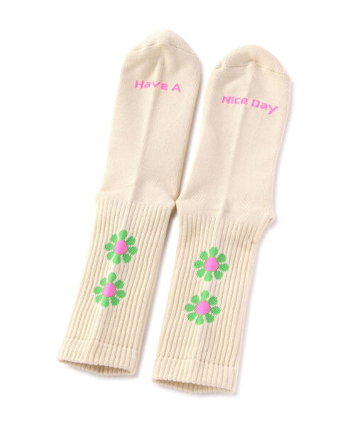 ROSTER SOX（ロスターソックス）の「ROSTER SOX/ロスターソックス　PEACE SOCKS メンズ レディース（ソックス/靴下・メンズ・ホワイト/ベージュ/ナチュラル・1/2）」の10枚目の写真