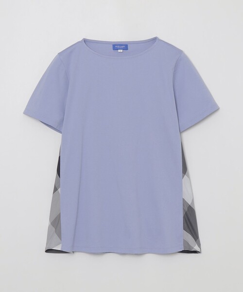 BLUE LABEL CRESTBRIDGE（ブルーレーベルクレストブリッジ）の「コンパクトピマスムースサイドチェックカットソー（Tシャツ/カットソー・レディース・ブラック/オフホワイト/ブルー/オレンジ・38/40）」の16枚目の写真