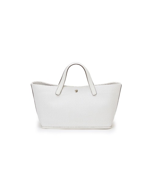 Breath TOPKAPI（ブレストプカピ）の「【Breath TOPKAPI】ワイド トート レザーハンドル カゴバッグ / ポーチ付き（トートバッグ・レディース・ベージュ/ホワイト/ブラック・FREE）」の9枚目の写真