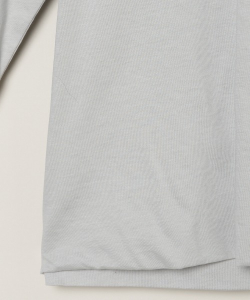 three dots（スリードッツ）の「ミルキージャージー 長袖Tシャツ（Tシャツ/カットソー・メンズ・ホワイト/ライトグレー/ブラック・MEDIUM/LARGE/SMALL）」の9枚目の写真