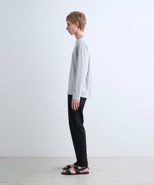 three dots（スリードッツ）の「ミルキージャージー 長袖Tシャツ（Tシャツ/カットソー・メンズ・ホワイト/ライトグレー/ブラック・MEDIUM/LARGE/SMALL）」の15枚目の写真