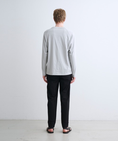 three dots（スリードッツ）の「ミルキージャージー 長袖Tシャツ（Tシャツ/カットソー・メンズ・ホワイト/ライトグレー/ブラック・MEDIUM/LARGE/SMALL）」の16枚目の写真