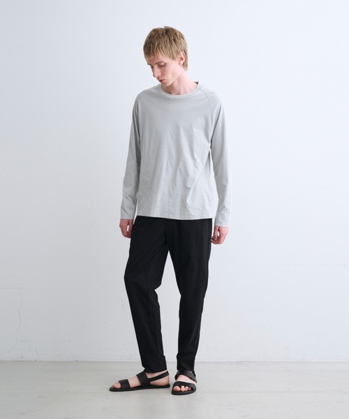 three dots（スリードッツ）の「ミルキージャージー 長袖Tシャツ（Tシャツ/カットソー・メンズ・ホワイト/ライトグレー/ブラック・MEDIUM/LARGE/SMALL）」の13枚目の写真