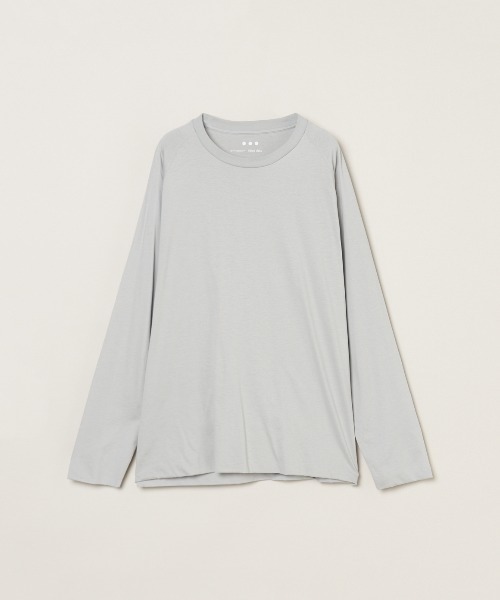 three dots（スリードッツ）の「ミルキージャージー 長袖Tシャツ（Tシャツ/カットソー・メンズ・ホワイト/ライトグレー/ブラック・MEDIUM/LARGE/SMALL）」の4枚目の写真