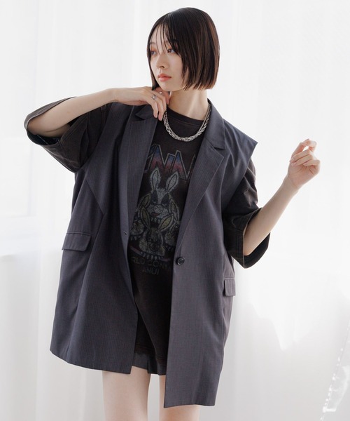 セール】【UNISEX】テーラーロングベスト（その他アウター