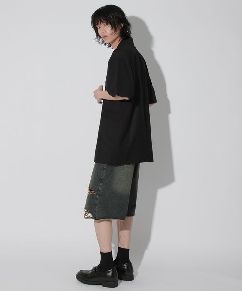 Anui（アニュイ）の「【UNISEX】テーラーロングベスト（その他アウター・レディース・ブラック/グレー・MEDIUM）」の16枚目の写真