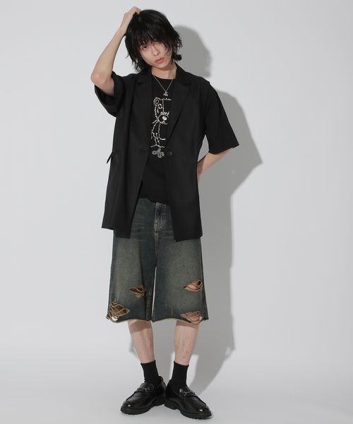 Anui（アニュイ）の「【UNISEX】テーラーロングベスト（その他アウター・レディース・ブラック/グレー・MEDIUM）」の17枚目の写真