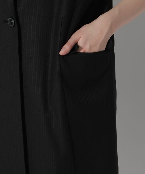 Anui（アニュイ）の「【UNISEX】テーラーロングベスト（その他アウター・レディース・ブラック/グレー・MEDIUM）」の3枚目の写真