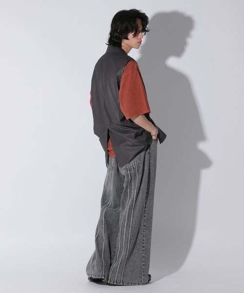 セール】【UNISEX】テーラーロングベスト（その他アウター
