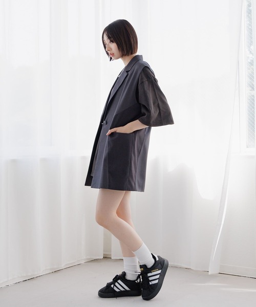 SOU·SOU ほぼ未使用 らけい編み 莢 ロングベスト