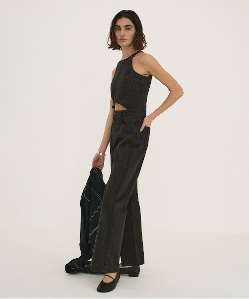 セール】WAIST OPEN DENIM ALL IN ONE（つなぎ/オールインワン