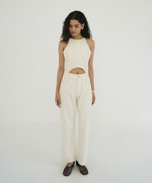 セール】WAIST OPEN DENIM ALL IN ONE（つなぎ/オールインワン