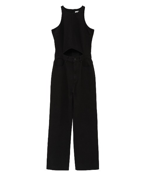CLANE クラネBACK OPEN DENIM ALL IN ONE CLANE - バック オープン デニム オールインワン - BACK OPEN DENIM