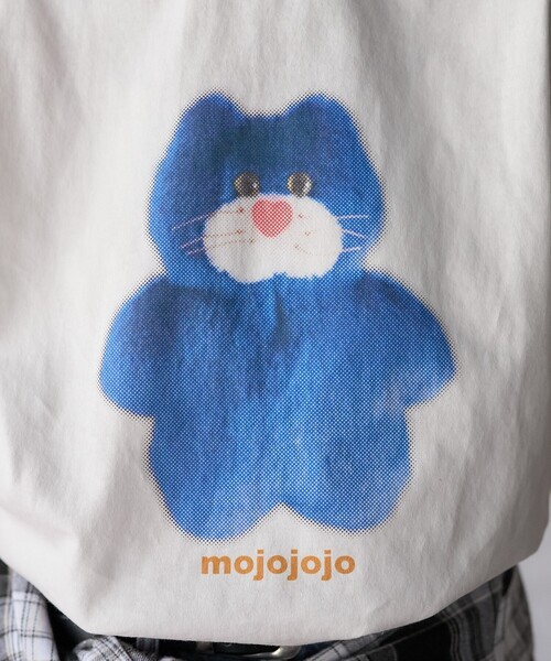 PUBLUX(パブリュクス)の「PUBLUX/パブリュクス mojojojo ドットアート プリントTシャツ 限定展開(Tシャツ/カットソー・レディース・チャコールグレー/オフホワイト/ホワイト・フリ-)」の12枚目の写真