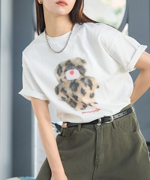 PUBLUX(パブリュクス)の「PUBLUX/パブリュクス mojojojo ドットアート プリントTシャツ 限定展開(Tシャツ/カットソー・レディース・チャコールグレー/オフホワイト/ホワイト・フリ-)」の17枚目の写真