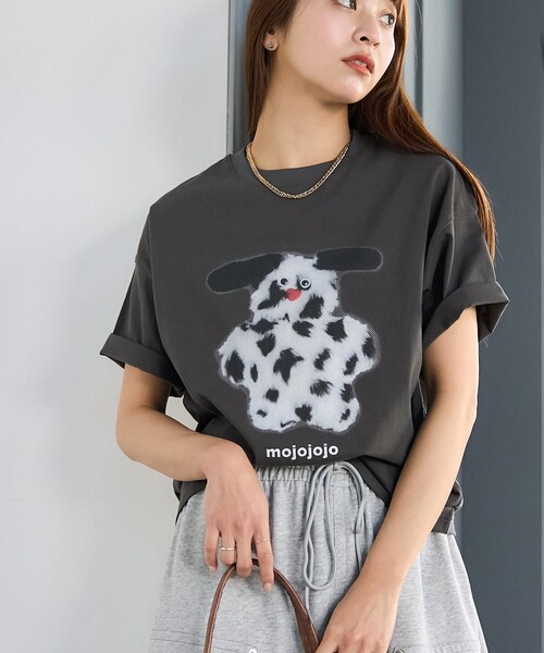 PUBLUX/パブリュクス mojojojo ドットアート プリントTシャツ