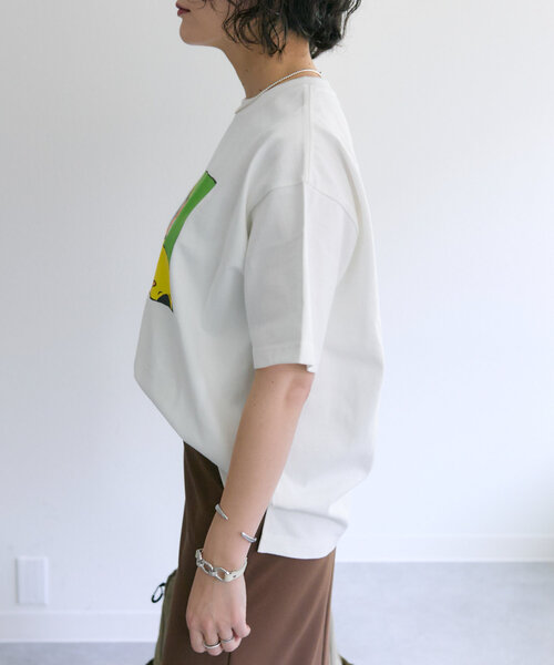 ear PAPILLONNER（イアパピヨネ）の「KEN NAKAYAMAコラボTシャツ（Tシャツ/カットソー・レディース・ホワイト系その他/ホワイト系その他2/ホワイト系その他3・FREE）」の7枚目の写真