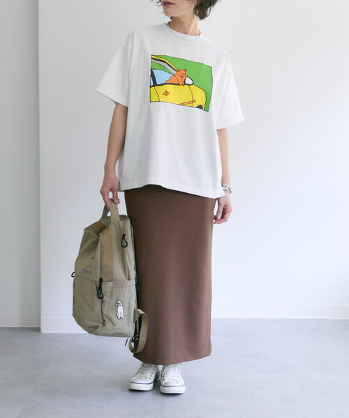 ear PAPILLONNER（イアパピヨネ）の「KEN NAKAYAMAコラボTシャツ（Tシャツ/カットソー・レディース・ホワイト系その他/ホワイト系その他2/ホワイト系その他3・FREE）」の14枚目の写真